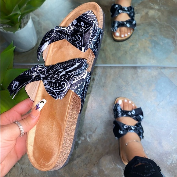 Last Restock Badass Limited Bandana Sandals Black - Picture 8 of 8